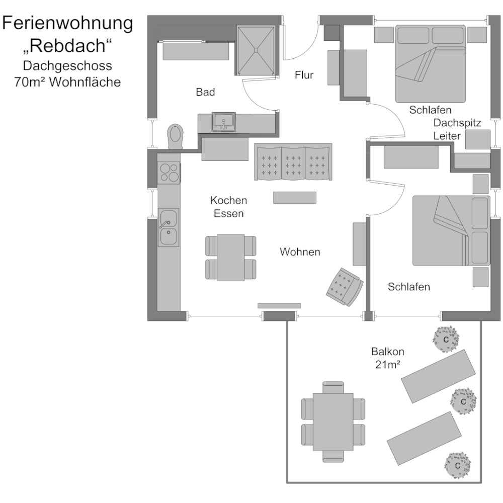 Grundriss Fewo Rebdach DG 350